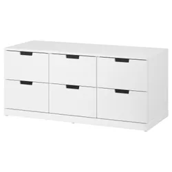 IKEA NORDLI (292.394.97) комод, 6 ящиків, білий
