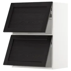 IKEA METOD(993.919.76) двери 2 уровня, белый/лерхиттан черная морилка