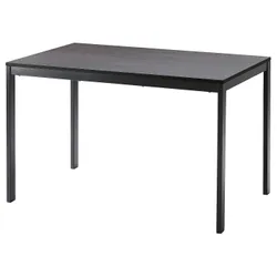 IKEA VANGSTA (104.201.52) розкладний стіл, чорний / темно-коричневий
