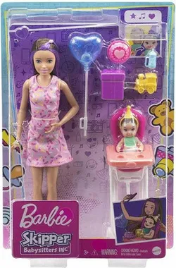 Миниатюрная кукла Барби Скиппер на день рождения, размер GRP40.