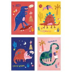 IKEA BILD(205.336.34) Плакат, барвисті динозаври