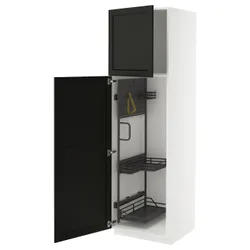 IKEA METOD(395.738.42) High Cabinet/Interior Inn, Белый/Лерхиттан окрашенный черным