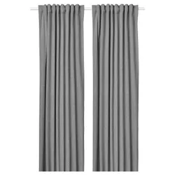 IKEA ROSENMANDEL(005.362.47) плотные шторы, пара, серый