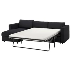 IKEA VIMLE(095.369.45) 3-місний диван-ліжко, з шезлонгом/Хілларед антрацит