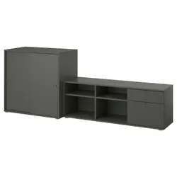 IKEA VIHALS(095.210.72) Комбінація телевізора та полиці, темно-сірий