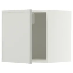 IKEA METOD(096.064.29) настінна шафа, білий/Aspudden світло-сірий
