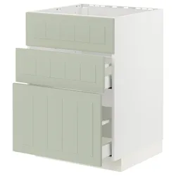 IKEA METOD / MAXIMERA(194.869.21) sz stj zl+3fr/2sz, білий/Stensund світло-зелений