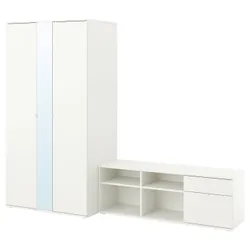 IKEA VIHALS (194.421.97) комбинация шкаф/скамья, белый