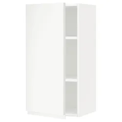 IKEA METOD(194.609.59) навесной шкаф с полками, белый / Воксторп матовый белый