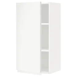 IKEA METOD(194.609.59) навісна шафа з полицями, білий / Voxtorp матовий білий