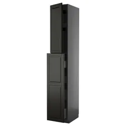 IKEA METOD / KNIVSHULT(695.868.38) SZA WYSIE Z 1DRZ/4SZU, Чорна Чорна