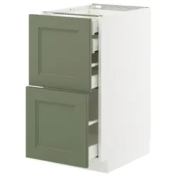 IKEA METOD / MAXIMERA(695.186.94) STJ 2FR/2N/WED/W., Biały/Axstad Greya -green