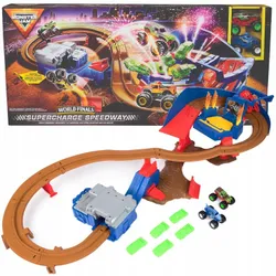 MONSTER JAM SUPERCHARGE SPEEDWAY TUNT CAR TRACK + МАШИНЫ 1:64