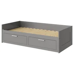 IKEA BRIMNES(606.033.14) Рама рама с 2 ящиками, серый
