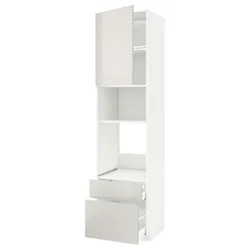 IKEA METOD / MAXIMERA(694.609.47) в сз д пирог / микр з дрз / 2 сзу, белый/Рингхульт светло-серый