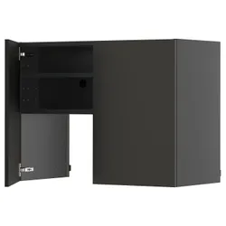 IKEA METOD(595.871.31) Капот -up шафа з полицею/дверима, Чарнозарій/Ніккебо матовий антрацит