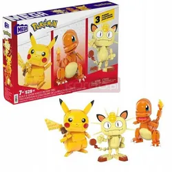Конструктор MEGA CONSTRUX BLOCKS, 621 деталь, фигурки Покемонов, 3 штуки, HPF94