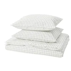 IKEA DOFTAKLEJA(606.004.95) одеяло и 2 подушки, белый/антрацит