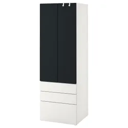 IKEA SMÅSTAD / PLATSA (794.263.02) гардероб, белая / поверхность школьной доски с 3 ящиками