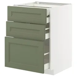 IKEA METOD / MAXIMERA(495.179.40) STJ 3FR/2N/WED/W., Biały/Axstad Greya -green