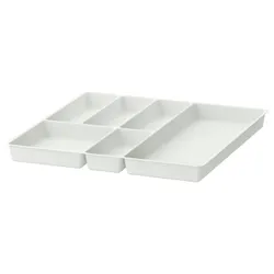 IKEA STÖDJA(001.772.25) лоток / контейнер для столовых приборов, белый