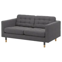 IKEA LANDSKRONA (492.702.79) 2-місний диван, Гуннаред темно-сірий / дерево