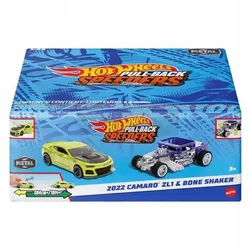 Набір із 2 машинок HOT WHEELS PULL-BACK SPEEDERS 2022 Camaro ZL1 та Bone Shaker HWH56