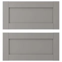 IKEA ENHET(004.576.74) фасад ящика, сіра рамка