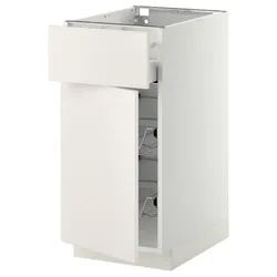 IKEA METOD / MAXIMERA (694.555.16) stj шкаф/корзина др/ящик/дверь, белый / Веддинге белый