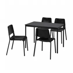 IKEA SANDSBERG / TEODORES(794.942.92) стол и 4 стула, черный/черный