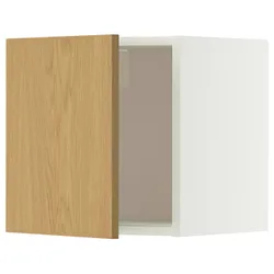 IKEA METOD(596.012.45) настенный шкаф, белый/синарп вокруг дуба