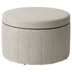 IKEA SIDSJÖ(605.623.42) пуф, с контейнером/бежевой киландой