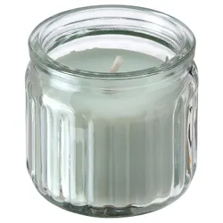 IKEA HÖKGÖK(006.087.34) ароматизована свічка в склі, Яблуко світло-зелене