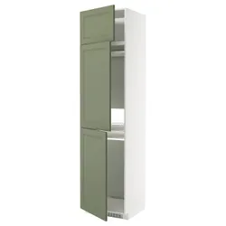 IKEA METOD(795.175.09) шафи Wys Lod/ZMR/3DRZ, Biały/axstad gria -green