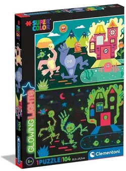 Пазл 104 Суперкольорові світяться монстри