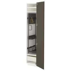 IKEA METOD / MAXIMERA(795.742.36) High Cabinet/Interior Inn, Biały/havstorp brown и бежевый