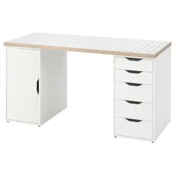 IKEA LAGKAPTEN / ALEX(795.216.53) письмовий стіл, білий/антрацит