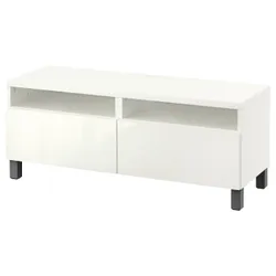 IKEA BESTÅ(594.289.67) Тумба под ТВ с выдвижными ящиками, белый/Сельсвикен/Стуббарп темно-серый