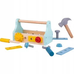 ДЕРЕВЯННЫЙ ЯЩИК ДЛЯ ИНСТРУМЕНТОВ МАСТЕРСКАЯ TooKY TOY НАБОР «Сделай сам»