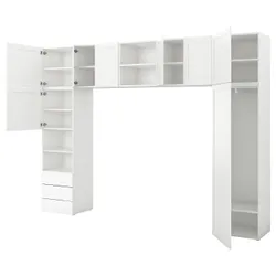 IKEA PLATSA(493.365.48) шафа 8 дверей + 3 ящика, білий / Фоннес Саннідал