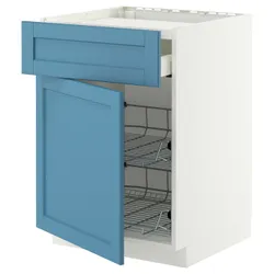 IKEA METOD / MAXIMERA(796.011.12) Sza st n pł/szu/2dr ko, Biały/Lerhyttan Blue