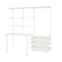 IKEA BOAXEL / LAGKAPTEN(394.409.46) поєднання шафи зі стільницею, білий