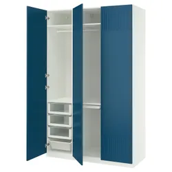 IKEA PAX / FYRUDDEN(995.816.60) Комбинация гардероба, белый/синий