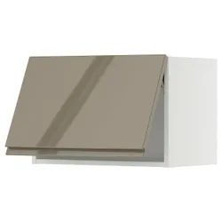 IKEA METOD(695.768.77) Шкаф SC, белый/voxtorp Gloss Dark -Brown