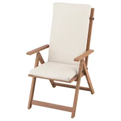 IKEA NÄMMARÖ(196.039.96) Стул с регулируемой спинкой, OGR, Stain Light Brown/Frösön/Duvholmen Beige