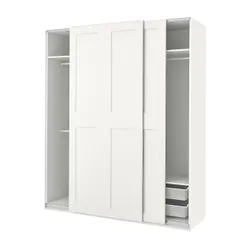 IKEA PAX / GRIMO(994.329.72) комбінований гардероб, білий/білий