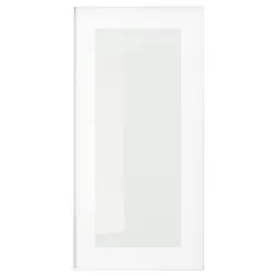 IKEA HEJSTA(705.266.31) Стеклянная дверь, белое/прозрачное стекло