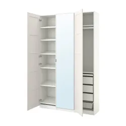 IKEA PAX / BERGSBO/ÅHEIM(493.361.76) комбінований гардероб, білий/дзеркало