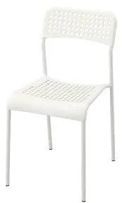 IKEA ADDE (102.191.78) ADDE Стілець, білий, білий