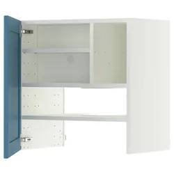 IKEA METOD(696.007.16) Капюшон -шкаф с полкой/дверью, Biały/Lerhyttan Blue